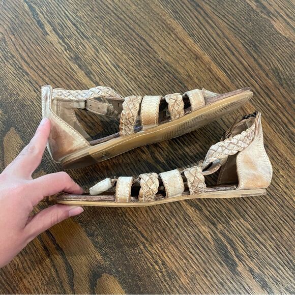 ROAN by Bed Stu Kaliope Leather Sandals Bone White Strappy Sandals - Picture 7 of 10